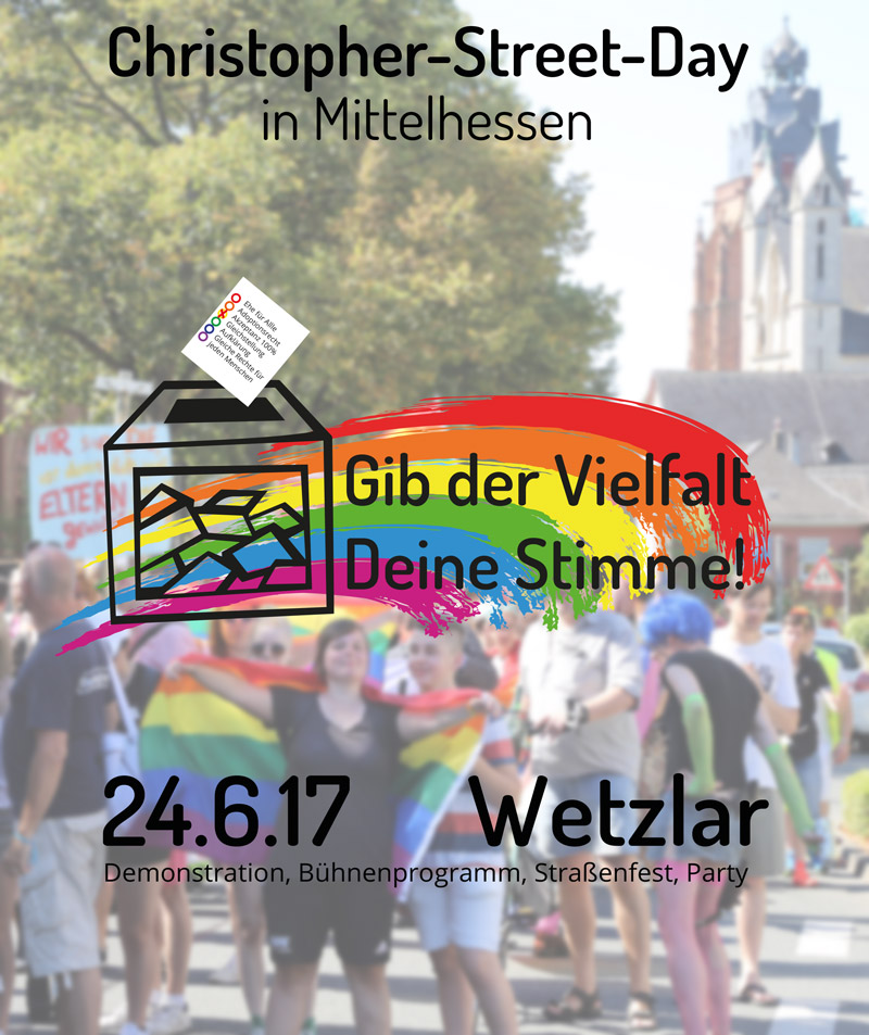 CSD Mittelhessen Wetzlar 24.06.2017